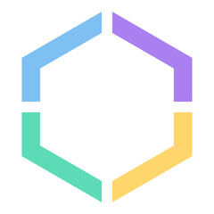 infographic hexagon frame © KEN111