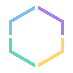 infographic hexagon frame © KEN111