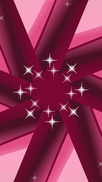 Magical Radiant Magenta Decagram Star with Twinkling Sparkles for Fantasy and Dreamy Concept