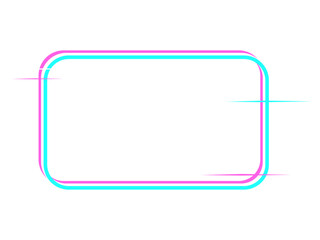 glitch rectangle frame