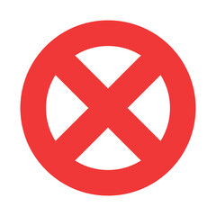 Fototapeta premium cross symbol icon