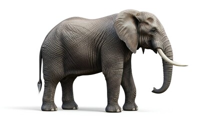 Fototapeta premium elephant isolated on white