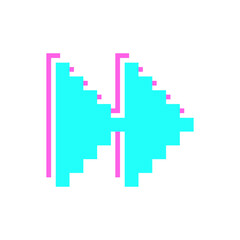 Fototapeta premium glitch pixel arrow