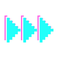 Fototapeta premium glitch pixel arrow