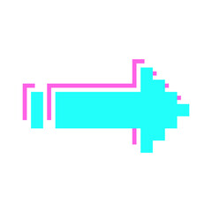 Fototapeta premium glitch pixel arrow