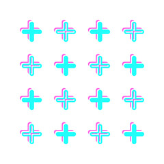 Obraz premium glitch shape pattern