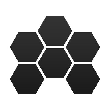 dark hexagon shape infographic