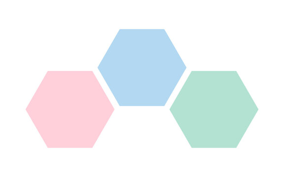 hexagon shape infographic