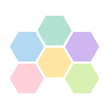 hexagon shape infographic