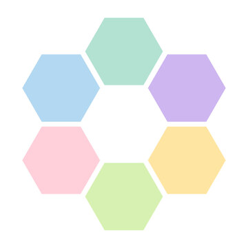 hexagon shape infographic