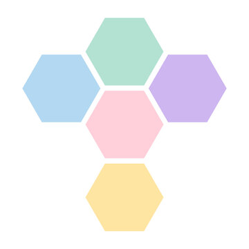 hexagon shape infographic