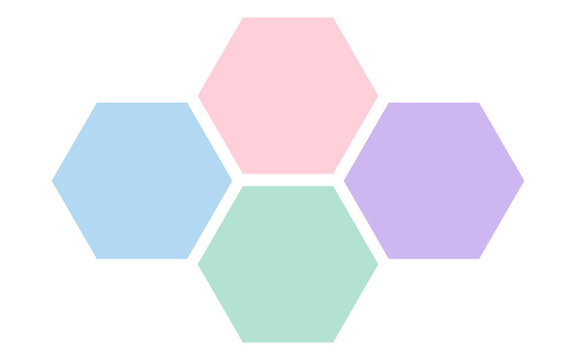 hexagon shape infographic