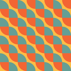 Seamless retro pattern with stripes.