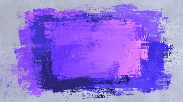 Elegant photo of Abstract purple and blue oil paint brushstrokes on a textured grey background .Made Genarative AI