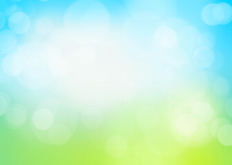 Obraz premium Green blur bokeh abstract background, holiday wallpaper