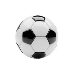 Naklejka premium High-quality 3d rendered soccer ball with realistic details and shading isolated on transparent background
