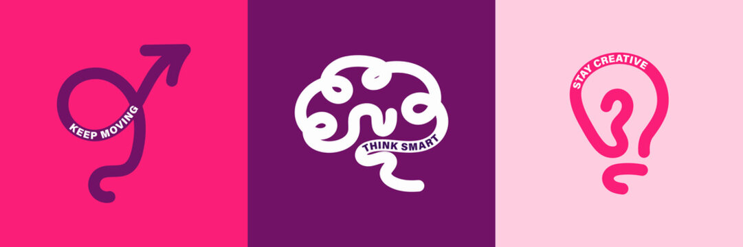 Vibrant abstract wavy line poster with flowing shapes in warm colors featuring colorful, fluid curved lines for a dynamic, stay creative, keep moving, motivational design typography for creative wall