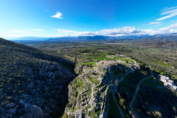 Mycenae, an archaeological site near Mykines in Argolis, north-eastern Peloponnese, Greece, a world heritage site