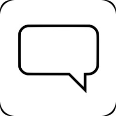 Naklejka premium Simple Talk Bubble Icon