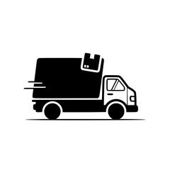 Naklejka premium Delivery Truck Simple Design