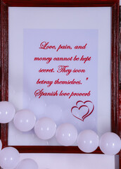 Beautiful symbols of Valentine's Day and love