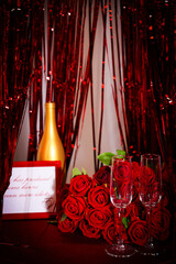 Beautiful symbols of Valentine's Day and love