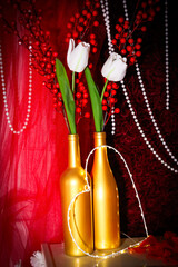 Beautiful symbols of Valentine's Day and love