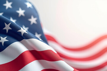 Celebrating presidents day with patriotic american flags Background