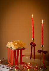 Beautiful symbols of Valentine's Day and love