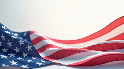 Celebrating presidents day with patriotic american flags Background