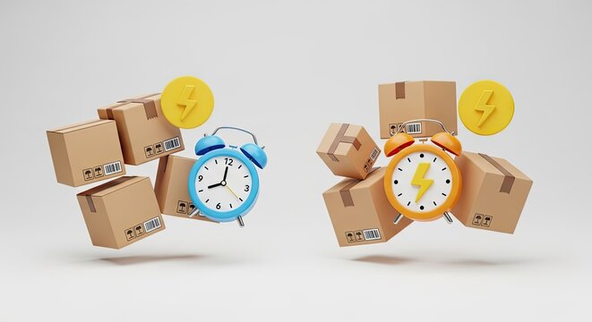 Speedy shipping and delivery to your doorstep with fast dispatch for online retail and express supply chain solutions
