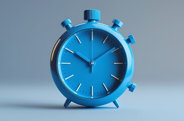 blue alarm clock