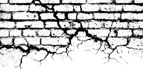 Obraz premium Abstract grungy black and gray crack wall texture. vector old scratches dirty aged concrete wall background design.