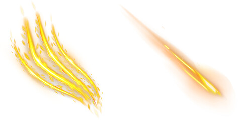 Cat Glowing Claw and Falling Comet Meteorite fire on transparent background Comet falling down fast A comet, an asteroid, a meteorite falls to the ground against a starry sky.  © Pngs Mart