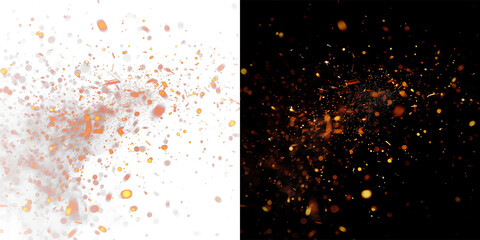 Fire Flames and Sparks fire embers or spark particles with transparent background Fire sparks Fire embers particles glowing yellow and orange flames with embers floating glowing yellow orange flames © Pngs Era