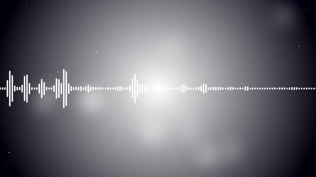 Sound wave rhythm background, technology concept, Sound waves Music equalizer on dark blue background. Waveform pattern for music player, voice message, Motion graphics of music bar concept