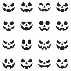 Fototapeta premium Pumpkin Face Clip Art