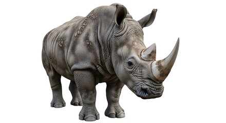 Obraz premium rhino isolated on white