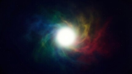 Obraz premium Cosmic Nebula with Vibrant Interstellar Clouds Symbolizing Space Exploration, Astronomy, and Scientific Discovery