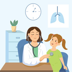 Pediatric Checkup with Doctor - Child at Medical Examination