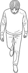 Walking Figure Outline
