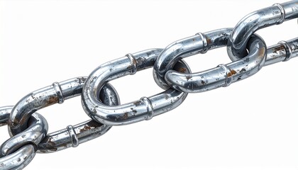 Obraz premium Rusty Metal Chain Link Close Up