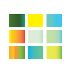 Fototapeta premium Gradient gradient color set vector