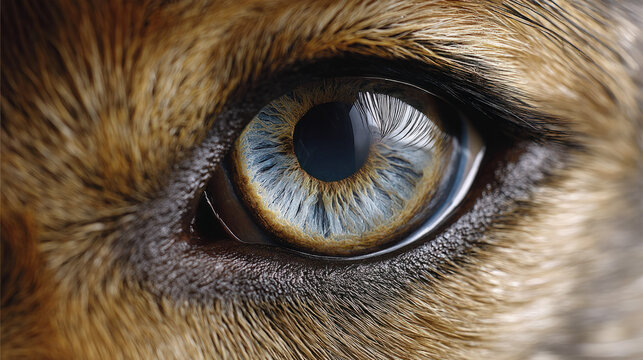 Extreme close-up of a dogfish eye