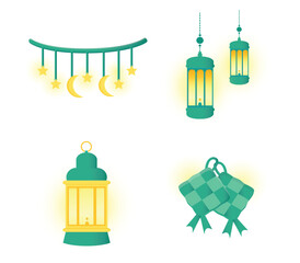 lantern. arabian lantern lamp illustration vector cartoon. arabic lam