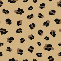 Leopard print seamless fashion trend design