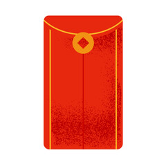 Red Envelope with Coin Illustration