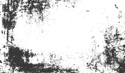 Obraz premium Abstract Vintage Glitch Background Featuring Distressed Halftone Grunge Texture, Horizontal Scratch Lines and Rough Ink Noise Overlay.