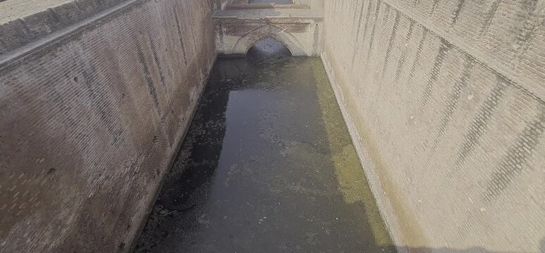 Medieval  Architecture of the Historic (Meham Baoli)  Water Well in Rohtak District Haryana India