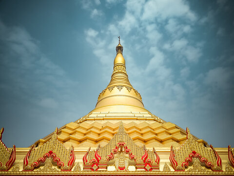 The Global Vipassana Pagoda is a Meditation Hall located in Gorai islands at Borivali west Mumbai India
